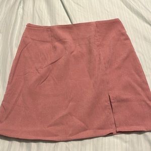 Light pink corduroy skirt